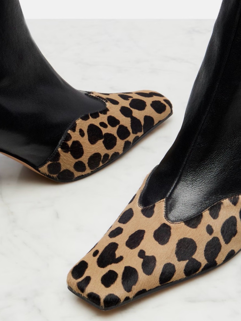 NIB| Khaite 40mm Nevada Booties Animal Print Size 40